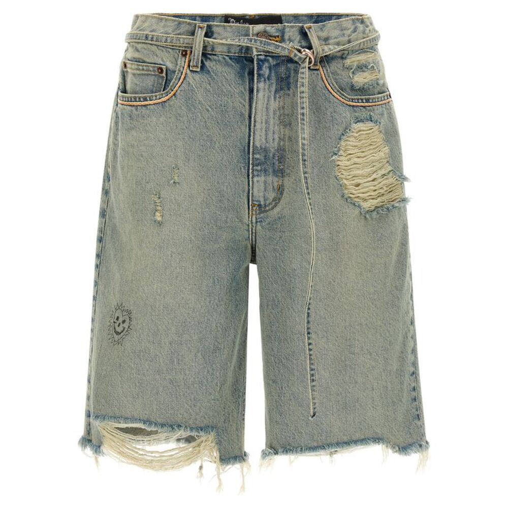 PALY Blue Cotton Bermuda Men's Shorts